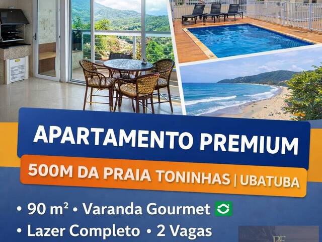 #AP71235 - Apartamento para Venda em Ubatuba - SP
